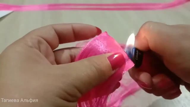 Косички из атласной ленты МК КАНЗАШИ смотреть онлайн