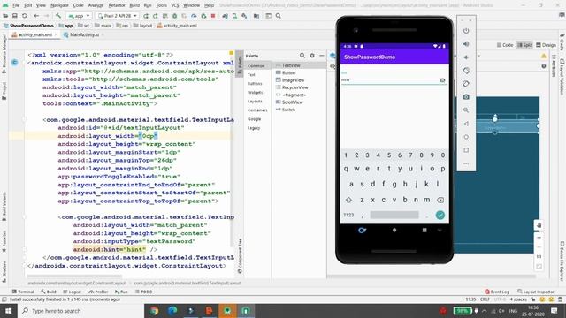 Show Password | Hide Password - EditText - Android Kotlin смотреть онлайн