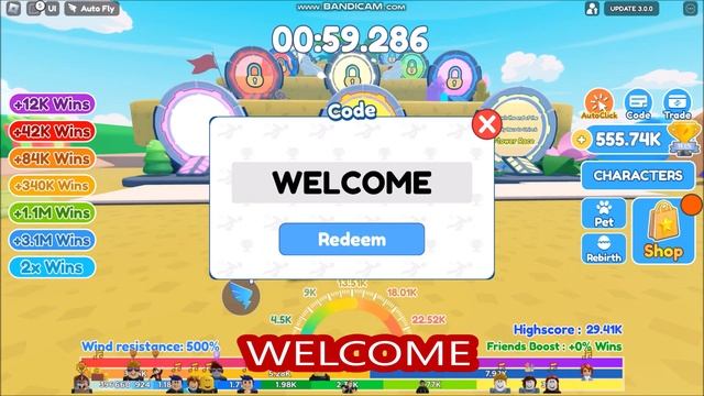 NEW UPDATE CODES [?UPD] Fly Race Clicker ROBLOX | ALL CODES | 24 FEBRUARY 2023 смотреть онлайн
