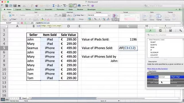 Excel for Macs: How to use SUMIF and SUMIFS functions смотреть онлайн