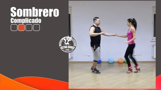Sombrero complicado - сальса связка средний уровень / Intermediate salsa pattern смотреть онлайн
