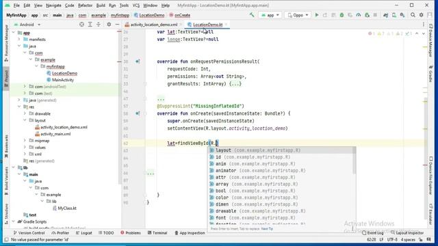 How to Get Current location using kotlin in Android Studio ||Current location latitude and longitud смотреть онлайн