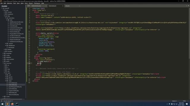 Laravel 9 Bootstrap Tags System Tutorial | Bootstrap Tags System Tutorial | Laravel Tags Tutorial смотреть онлайн