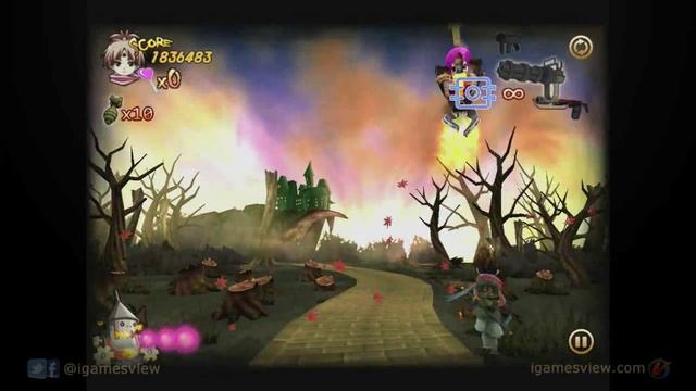 Zombie Panic in Wonderland Plus - iPhone & iPad Gameplay Video смотреть онлайн