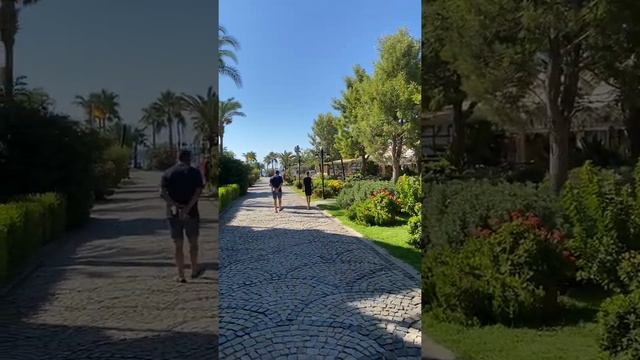 Kairaba Bodrum Imperial - красивая, ухоженная территория. Эта дорожка ведёт от ресепшн на пляж смотреть онлайн