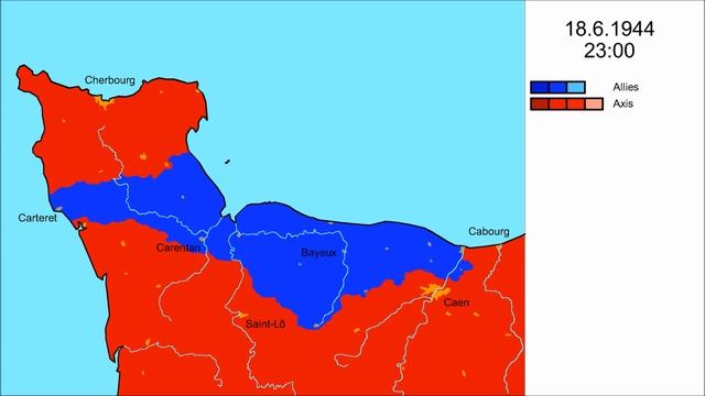 WWII Western Front, Every Hour - [1] June 1944 смотреть онлайн