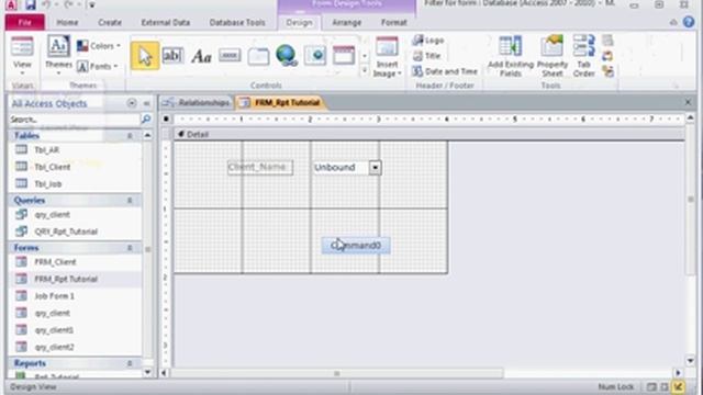 Microsoft Access: Using Queries and Combo Boxes to Filter Reports смотреть онлайн