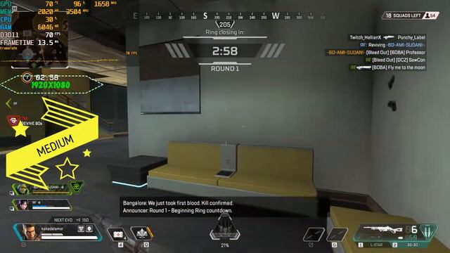 i3 10105F + GTX 1050 APEX LEGENDS смотреть онлайн