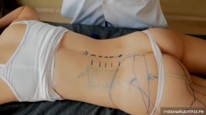 Анатомия тазового региона красивой девушки.  Циванюк Антон