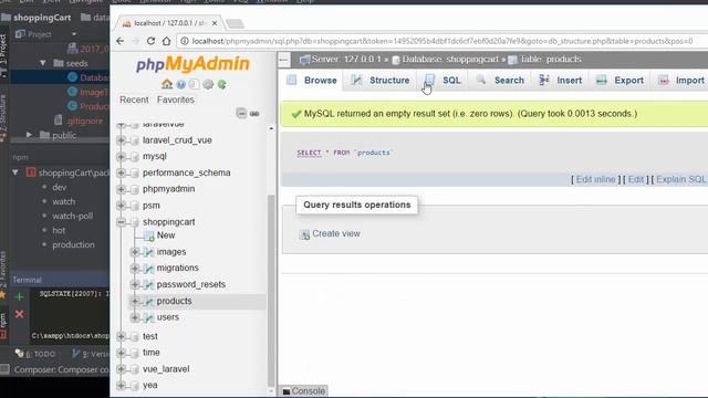 laravel 5 4 and vuejs 2 1 x images and products seed смотреть онлайн