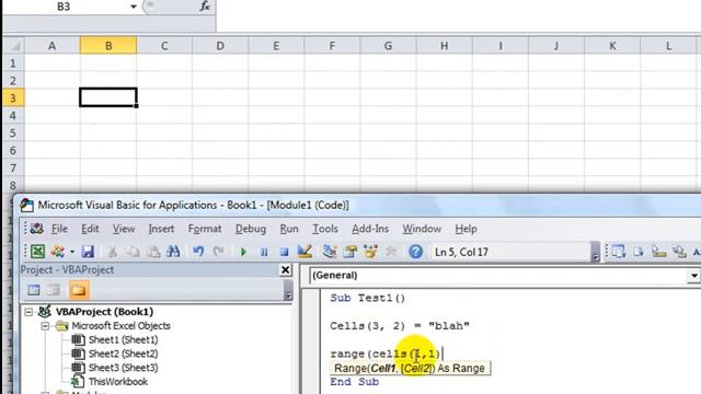 Excel VBA Basics #2 Using the Cells object with and without range object, named ranges 360p смотреть онлайн