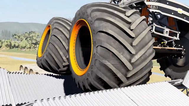 Monster Truck Crashes #13 - Beamng drive смотреть онлайн