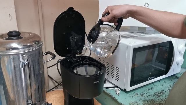 Кофеварка Китфорт, первый запуск. Kitfort KT-734. И пробую варить кофе. смотреть онлайн