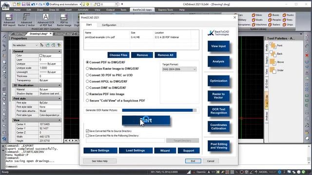 PDF Import and Export as DWG with CADdirect смотреть онлайн