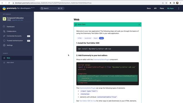 How to use the Grammarly Text Editor SDK in your Vue app смотреть онлайн