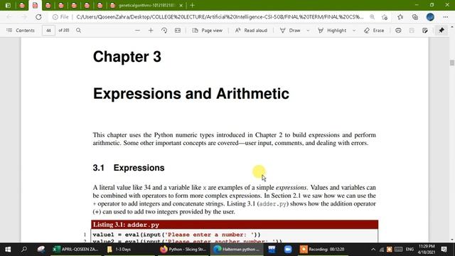 Lecture 22: How to use input(), eval function and string methods in python смотреть онлайн