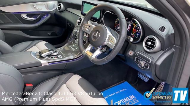 Mercedes-Benz C Class 4.0 C63 V8 BiTurbo AMG (Premium Plus) SpdS MCT - Optimum Vehicles Ltd смотреть онлайн