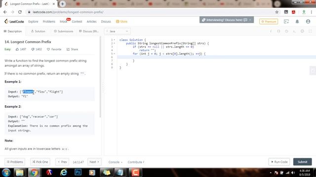 Coding Interview Tutorial 100 - Longest Common Prefix [LeetCode] смотреть онлайн