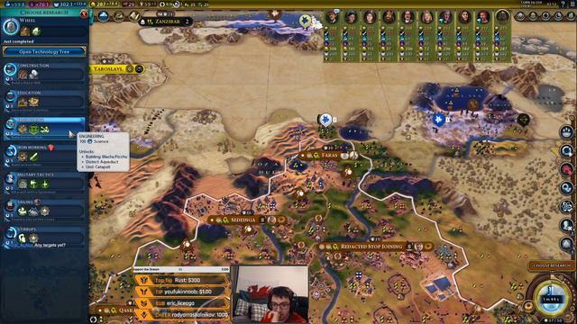 (Nubia, Peaceful Game) Civilization VI Competitive Multiplayer Ranked 10 Player Free for All смотреть онлайн