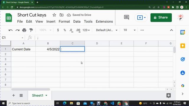 How to Quickly Add Current Date and Current Time in Excel Spreadsheet with Short Cut Keys 2022 смотреть онлайн