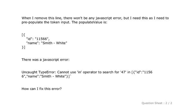 jQuery : Uncaught TypeError: Cannot use 'in' operator to search for '' in JSON string смотреть онлайн