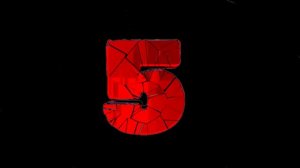 Футаж HD. Обратный отсчет от 10 до 0. На черном фоне