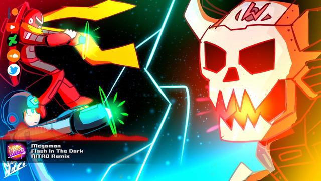 Mega Man - "Flash In The Dark" NITRO Remix смотреть онлайн