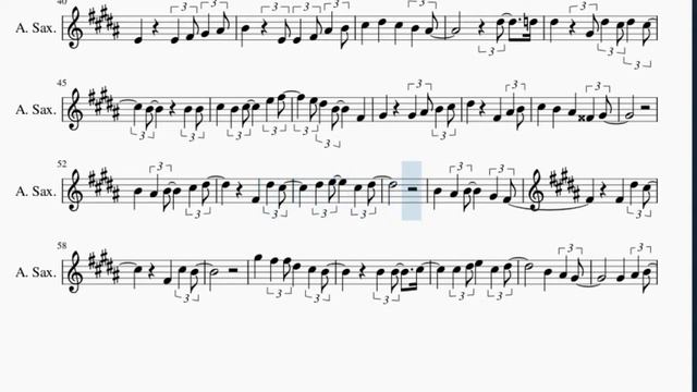 Alto Sax Sheet Music: How to play Gira Gira by Ado смотреть онлайн