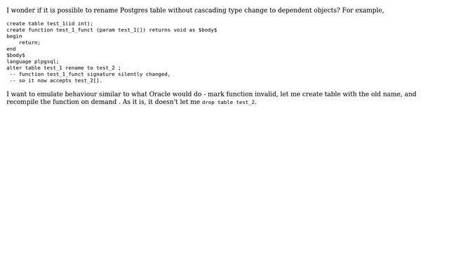 Databases: Renaming postgres table смотреть онлайн