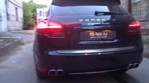 Очень злой выхлоп на Porsche Cayenne 4.8 turbo