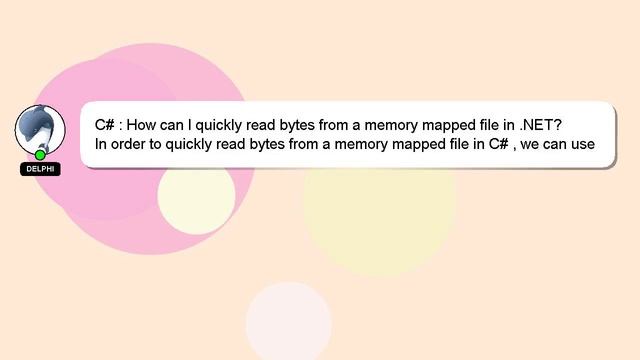 C# : How can I quickly read bytes from a memory mapped file in .NET? смотреть онлайн