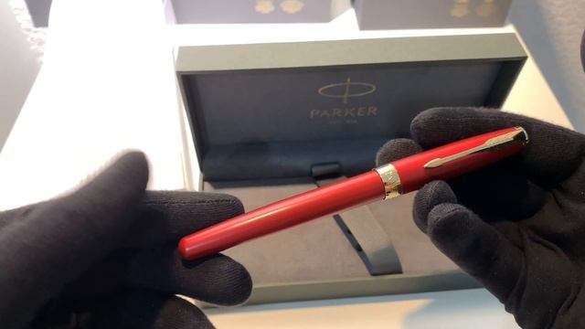 Ручка-роллер Parker (Паркер) Sonnet Core Red Lacquer GT смотреть онлайн
