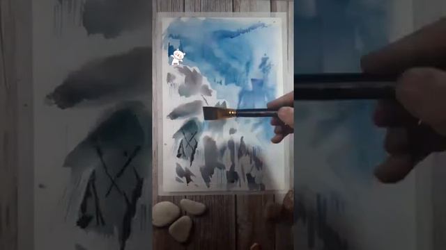 Карельский этюд, мастер-класс по акварели смотреть онлайн