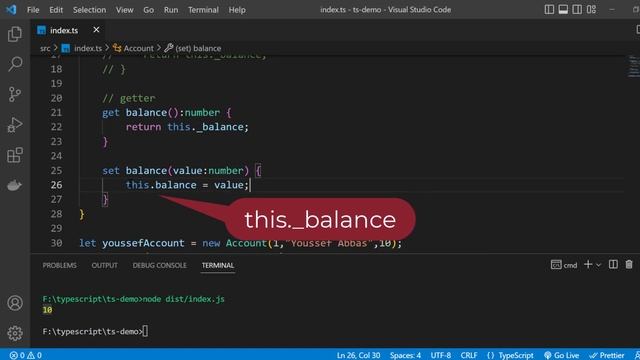 [Arabic] TypeScript : #18 - getter & setter смотреть онлайн