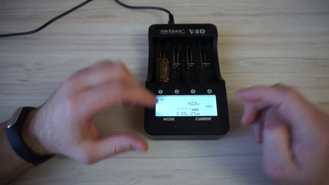 Тест аккумулятора TrustFire 18350 3.7V 1200mAh. VariCore V40 смотреть онлайн