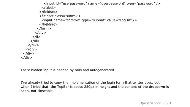 CSS : Dropdown with a form inside with twitter-bootstrap смотреть онлайн