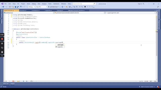Create JSON Web Token (JWT) in .Net Core Web API смотреть онлайн