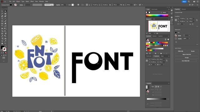 СОЗДАЙТЕ УНИКАЛЬНЫЙ ШРИФТ С ПОМОЩЬЮ ОДНОГО ИНСТРУМЕНТА УРОК В ADOBE ILLUSTRATOR смотреть онлайн
