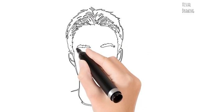 Simple Man Face Drawing Easy, How to Draw a Cartoon Sketch Human Face Tutorial Step by Step смотреть онлайн