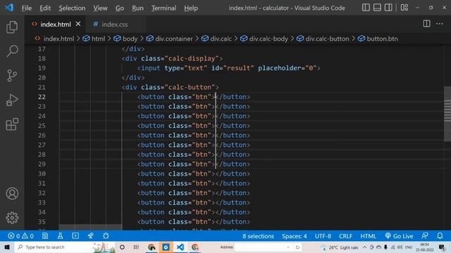 Calculator App Development In Hindi HTML | CSS | JAVASCRIPT #calculator смотреть онлайн