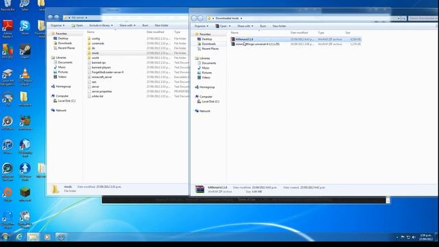 How to install Mods to Minecraft Server 1.5.2 LINK to 1.6.x, Mods used are Forge, Millenaire. смотреть онлайн