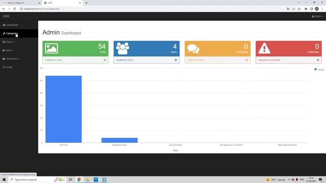 PHP - Watcher Magazine with CMS смотреть онлайн