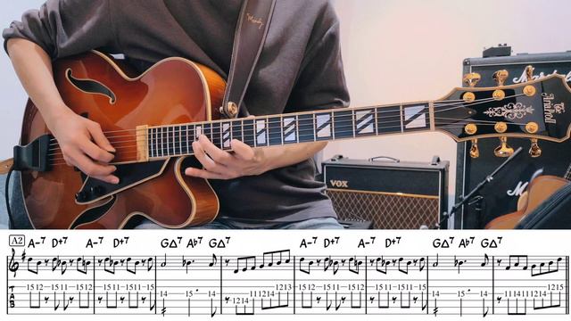 Sonny Rollins "Pent-Up House" TAB譜 | Jazz Guitar смотреть онлайн