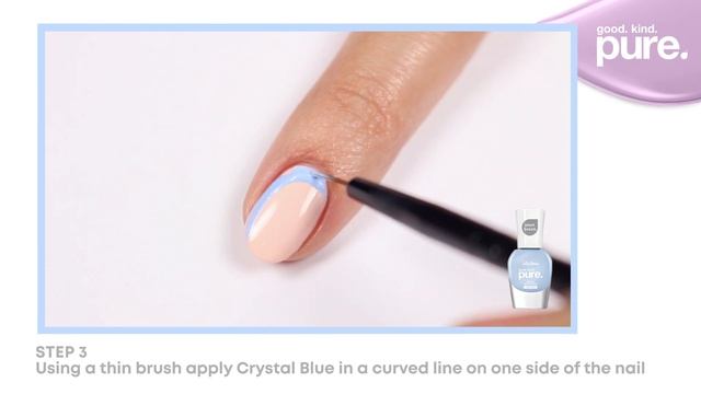 Minimalistic Nail Art with Good. Kind. Pure. | Sally Hansen