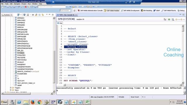 SAP BW On Hana DML Statements Tutorial | Delete, Insert, Load -11 смотреть онлайн
