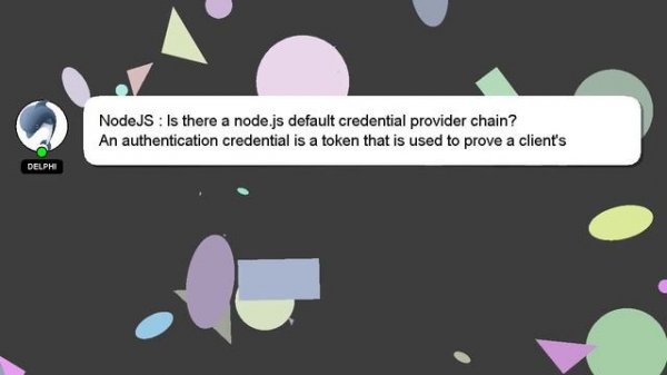 NodeJS : Is there a node.js default credential provider chain?
