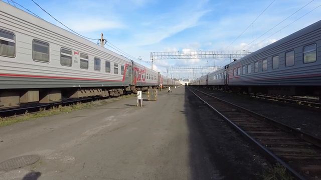 РЖД-Поезд 353 Сообщением Пермь-Адлер, замена вакуумного насоса. смотреть онлайн
