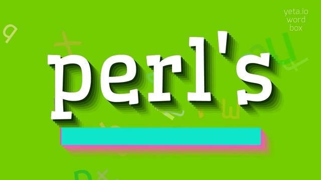 HOW TO PRONOUNCE PERL'S? #perl's смотреть онлайн