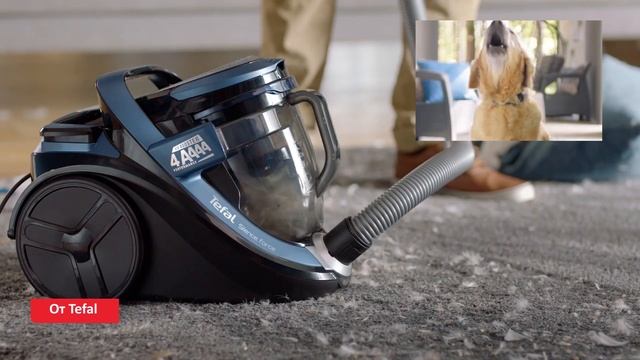 Бесшумный пылесос Tefal Silence Force Cyclonic смотреть онлайн
