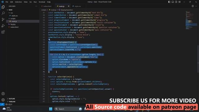 Quiz Website Design Using Html css javascript | Javascript Quiz App смотреть онлайн
